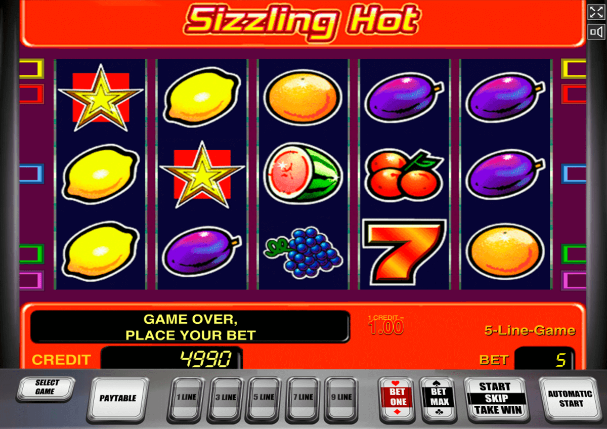 sizzling hot automat do gier online